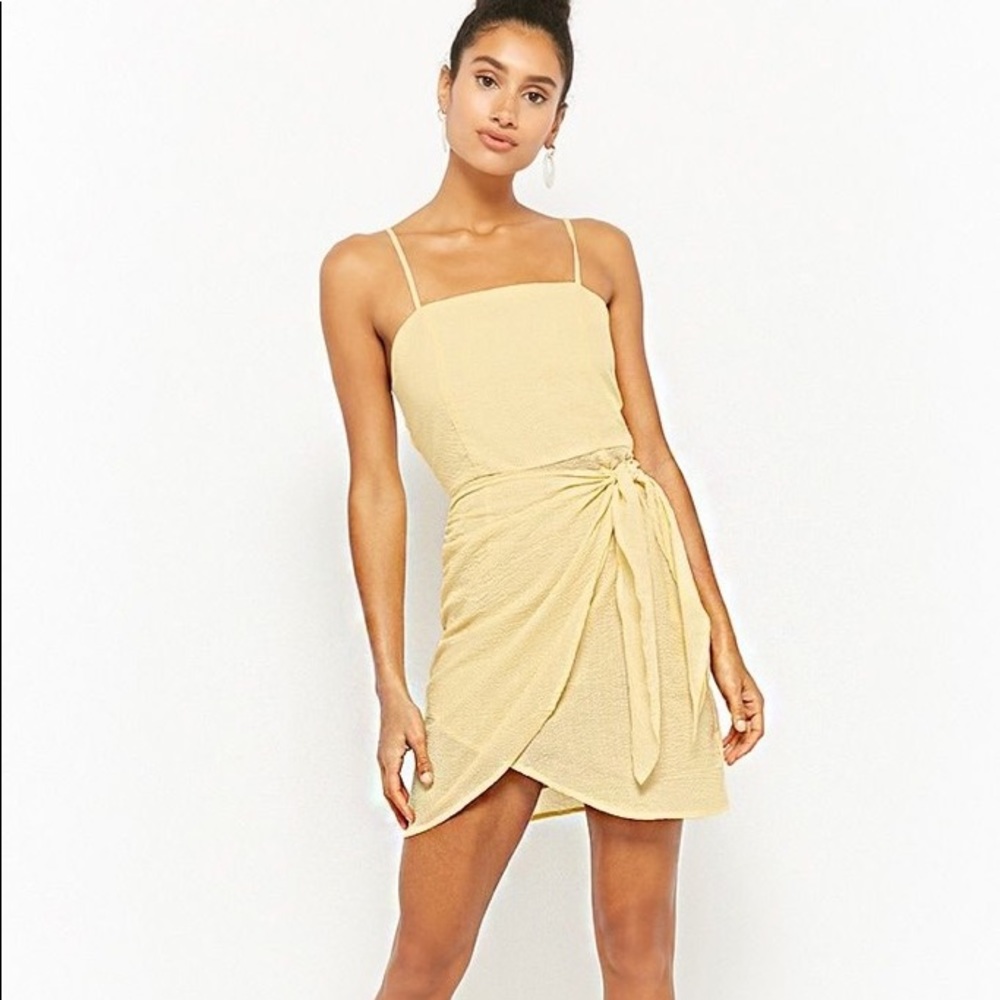 Forever21 Striped Seersucker Cami Dress